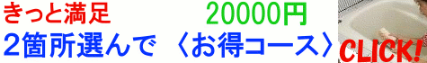 ハウスクリーニング/お得な2箇所コースです。